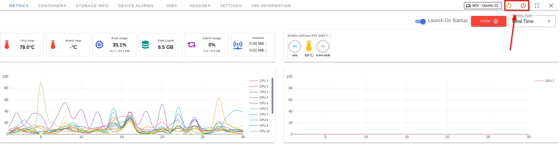 Restart and Shutdown